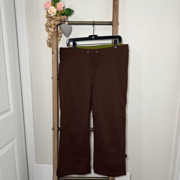 Prana Pants - Prana Cropped Brown Nylon Pants Size Large